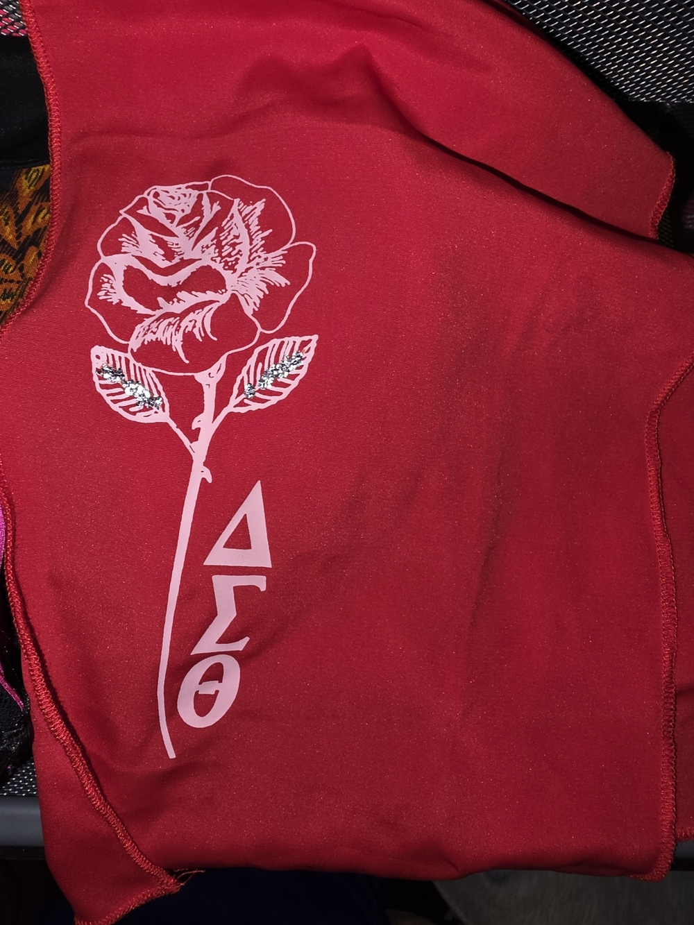 Delta Sorority Long Red Scarf